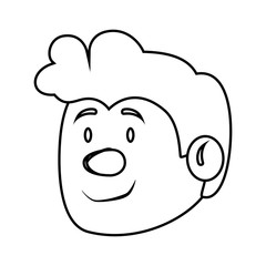 young man avatar character vector illustration design