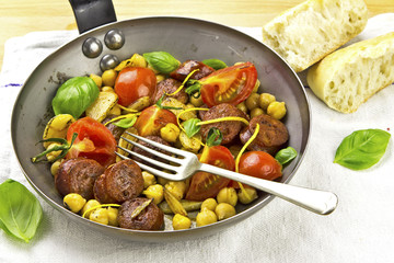 Chorizo chickpeas tomatoes