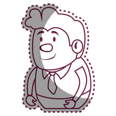 businessman avatar character icon vector illustration design