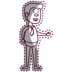 businessman avatar character icon vector illustration design