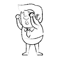 Psychiatric patient avatar character vector illustration design