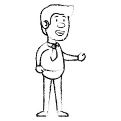 businessman avatar character icon vector illustration design