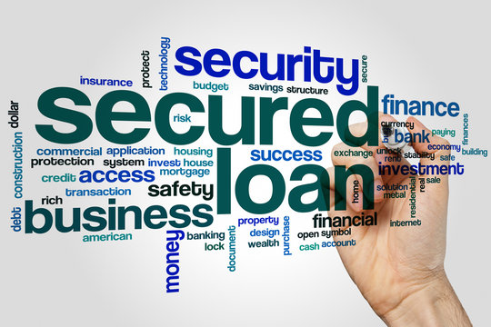 Secured loan word cloud