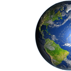 Americas on planet Earth