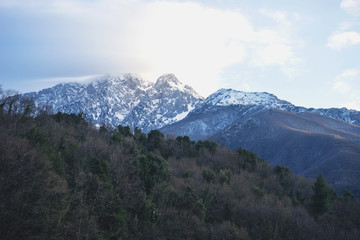 Fototapeta premium The Holy Mountain, is a holy place for the orthodox christians on Greece