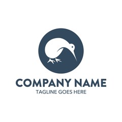 Kiwi Bird Unique Logo Template