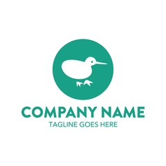 Kiwi Bird Unique Logo Template