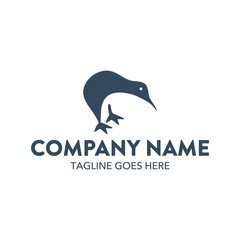 Kiwi Bird Unique Logo Template
