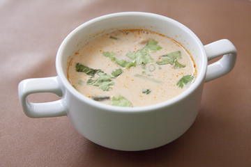 Vegetarian Thai Coconut Milk Soup