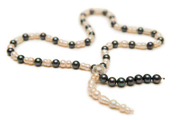 Elegant necklace isolated on white background