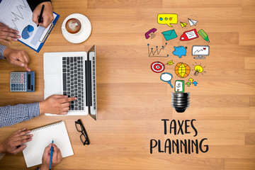 Time for Taxes Planning Money Financial Accounting Taxation and Individual income tax return form