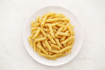 Penne alla vodka pasta without sauce