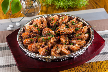 sizzling shrimp with garlic