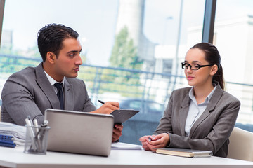 Businesspeople having discussion in the office