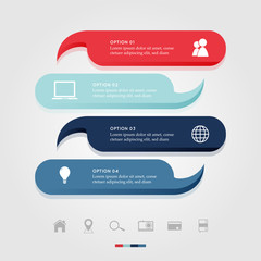 Modern business infographic Vector illustration