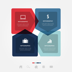 Modern business infographic Vector illustration