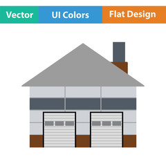 Warehouse logistic concept icon