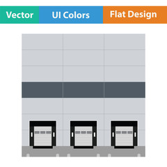 Warehouse logistic concept icon