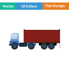 Container truck icon