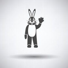 Hare puppet doll icon