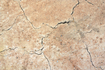 ground or land crack and soil drought on the area lacks water for agriculture and background