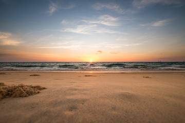 Sunset on the beach