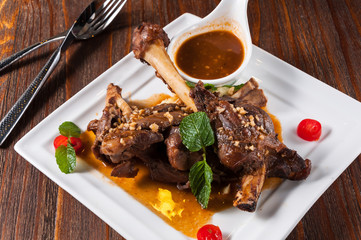 grilled lamb leg