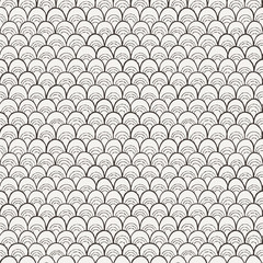 Doodle pattern like fish scale. © Drekhann