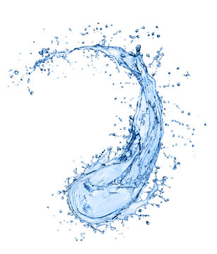 recommend clip art: Water splashes isolated on white