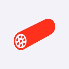 icon sausage stock vector illustration flat design