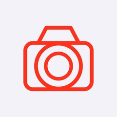 camera icon stock vector illustration flat design