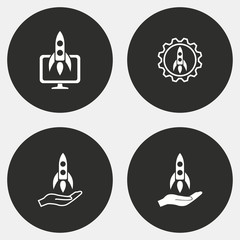 Start up icon set.