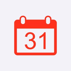 calendar icon stock vector illustration flat design