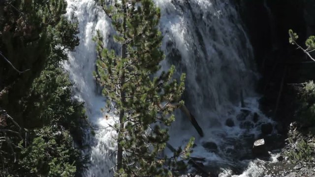 Kepler Cascades, Yellowstone National Park, United States - Native Material, straight out of the cam, watch also for the graded and stabilized version.