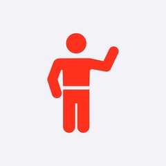 man icon stock vector illustration flat design