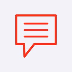 Speech Bubbles Icon. Chat pictogram icon stock vector illustration