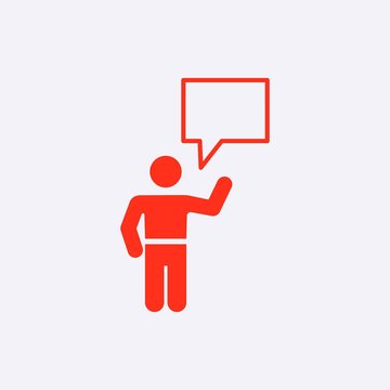 speaking of people, the chat icon stock vector illustration