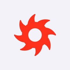 circular saw icon stock vector illustration flat design