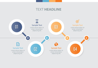 flat vector set infographics element design template. for business, presentation  , brochure, annual report and web design
