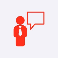 speaking of people, the chat icon stock vector illustration