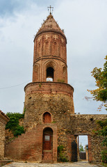 Obraz premium Bell tower of St. George's Church in Sighnaghi city. Georgia