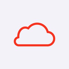 cloud icon stock vector illustration flat design