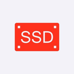 ssd icon stock vector illustration flat design