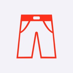 pants icon stock vector illustration flat design