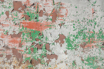 chipped paint on iron surface, perfect background or texture for your project