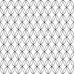 Fototapeta premium Seamless black and white ornament. Pattern for wallpapers and backgrounds