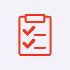 checklist  icon stock vector illustration flat design