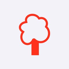 tree icon stock vector illustration flat design