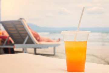 Orange juice in a glass