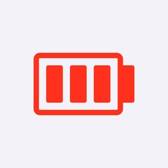 battery vector icon stock vector illustration flat design